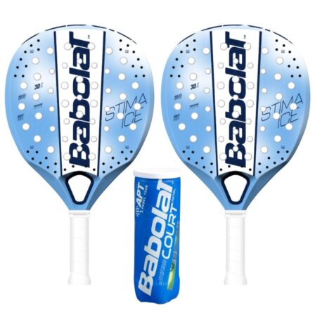 Babolat Pack Padel (2 x Babolat Stima Ice + Babolat Court Padel X3)